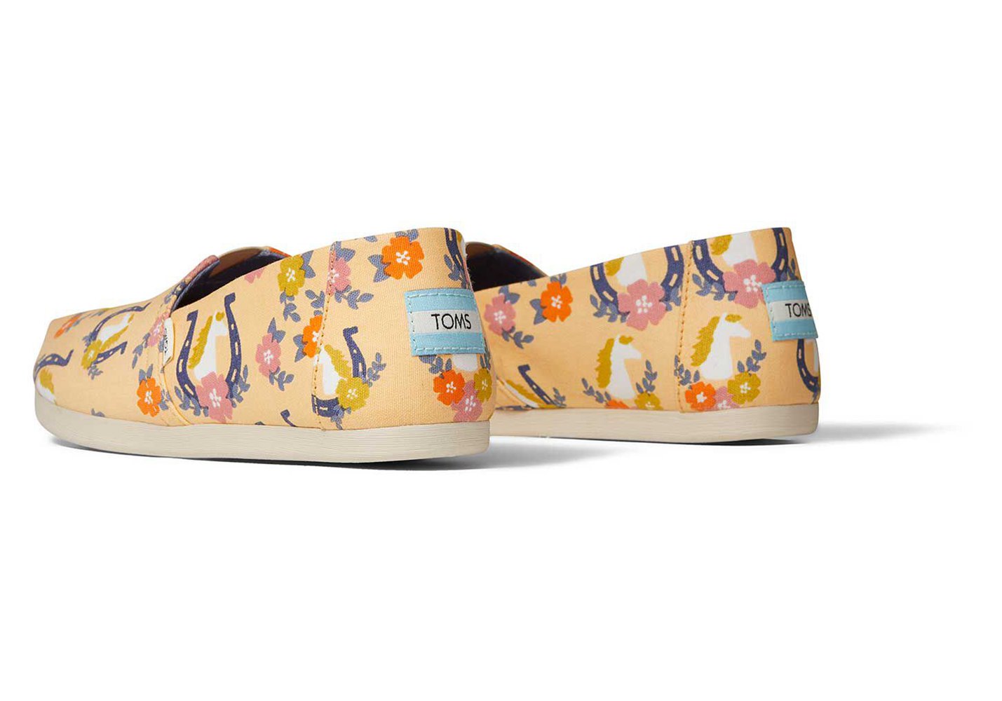 Toms Alpargata Floral Horse Espadrille Apricot - Womens - 78169-XZUT